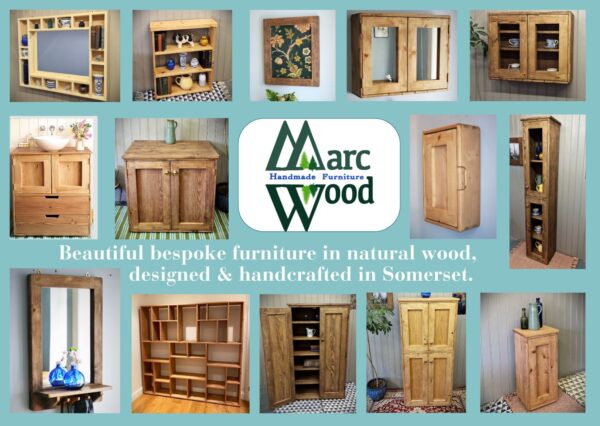 Marc Wood Furniture, handmade rustic wooden cabinets, picture frames and mirrors from Somerset UK.