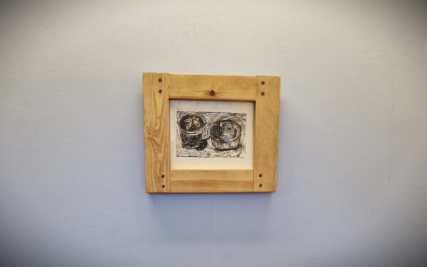 A4 Wooden Frame for print and photo, chunky rustic wood anniversary gift, from Somerset UK