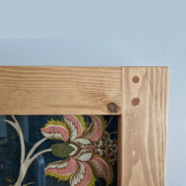 Large rustic wooden frame for 12 x 16 inch in natural, sustainable wood, dowel detail UK