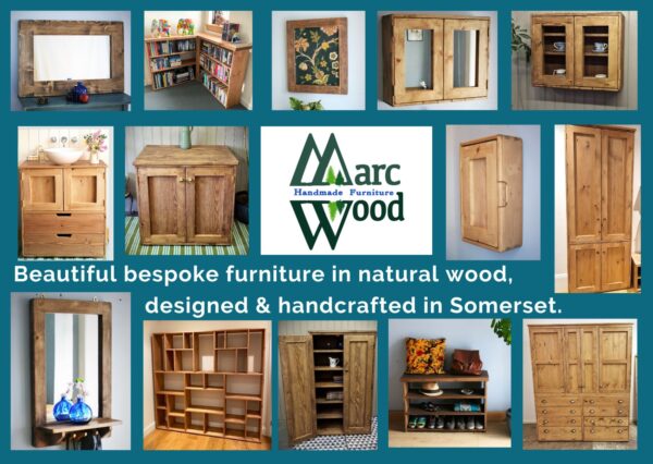 Marc Wood Furniture, handmade wooden cabinets, picture frames and mirrors from Somerset UK.